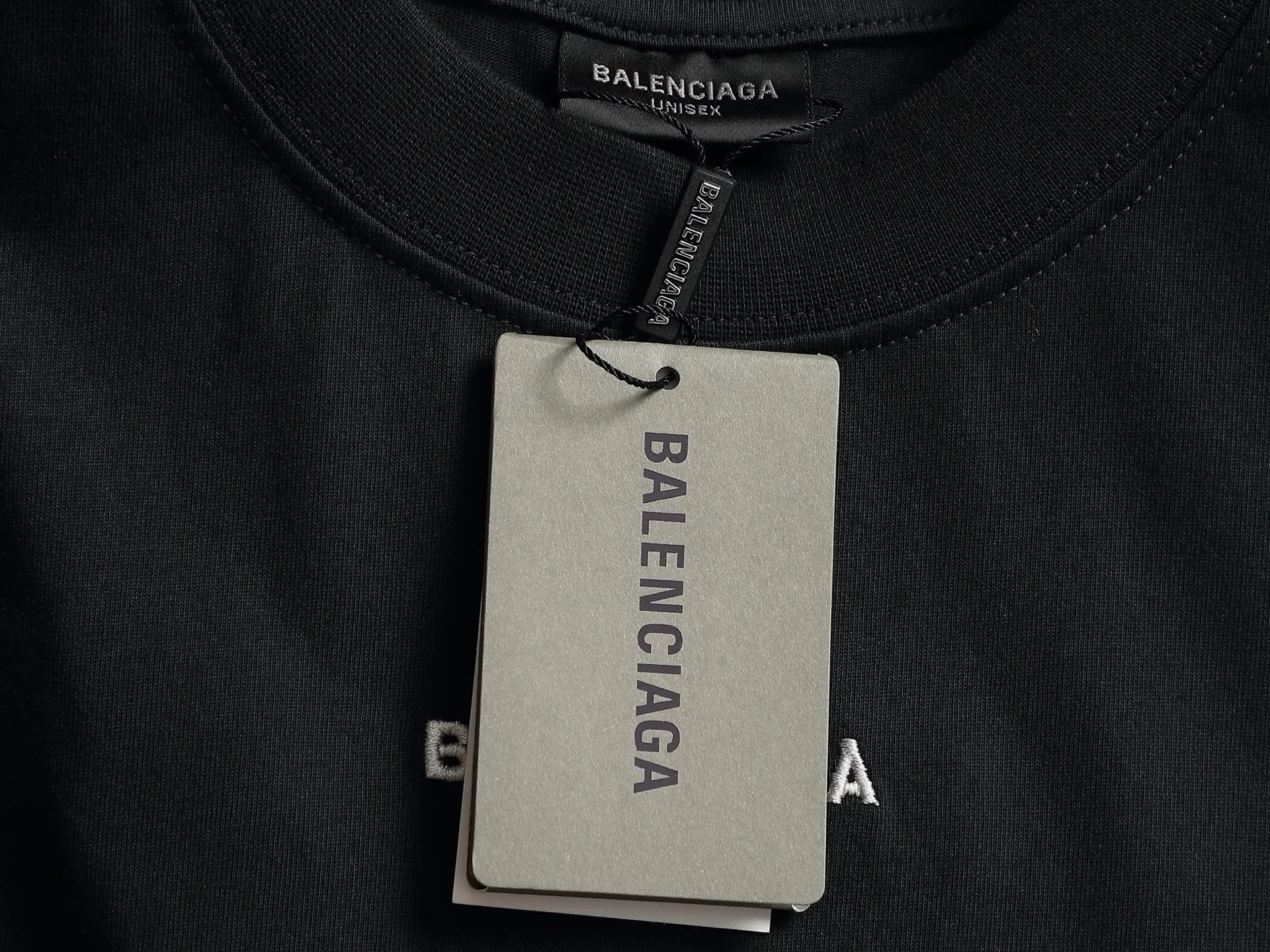 BALENCIAGA 2026 logo Logo ， Retro Same Style T 320 Versatile : Black Green Size：XS S M L
